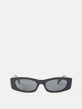 Celine Eyewear Bold rectangular acetate sunglasses