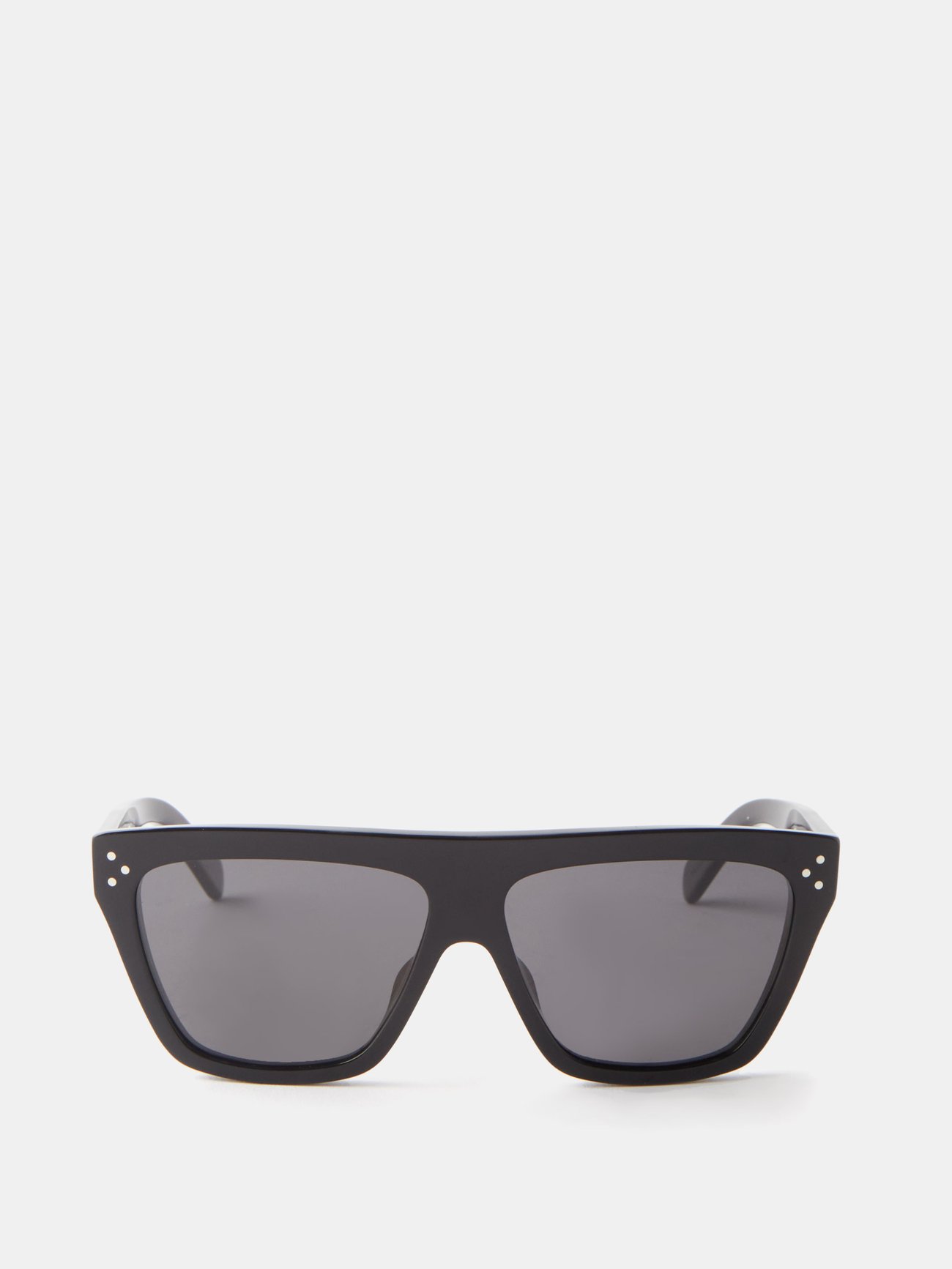 CELINE Acetate Square Sunglasses Black 1333801 | FASHIONPHILE