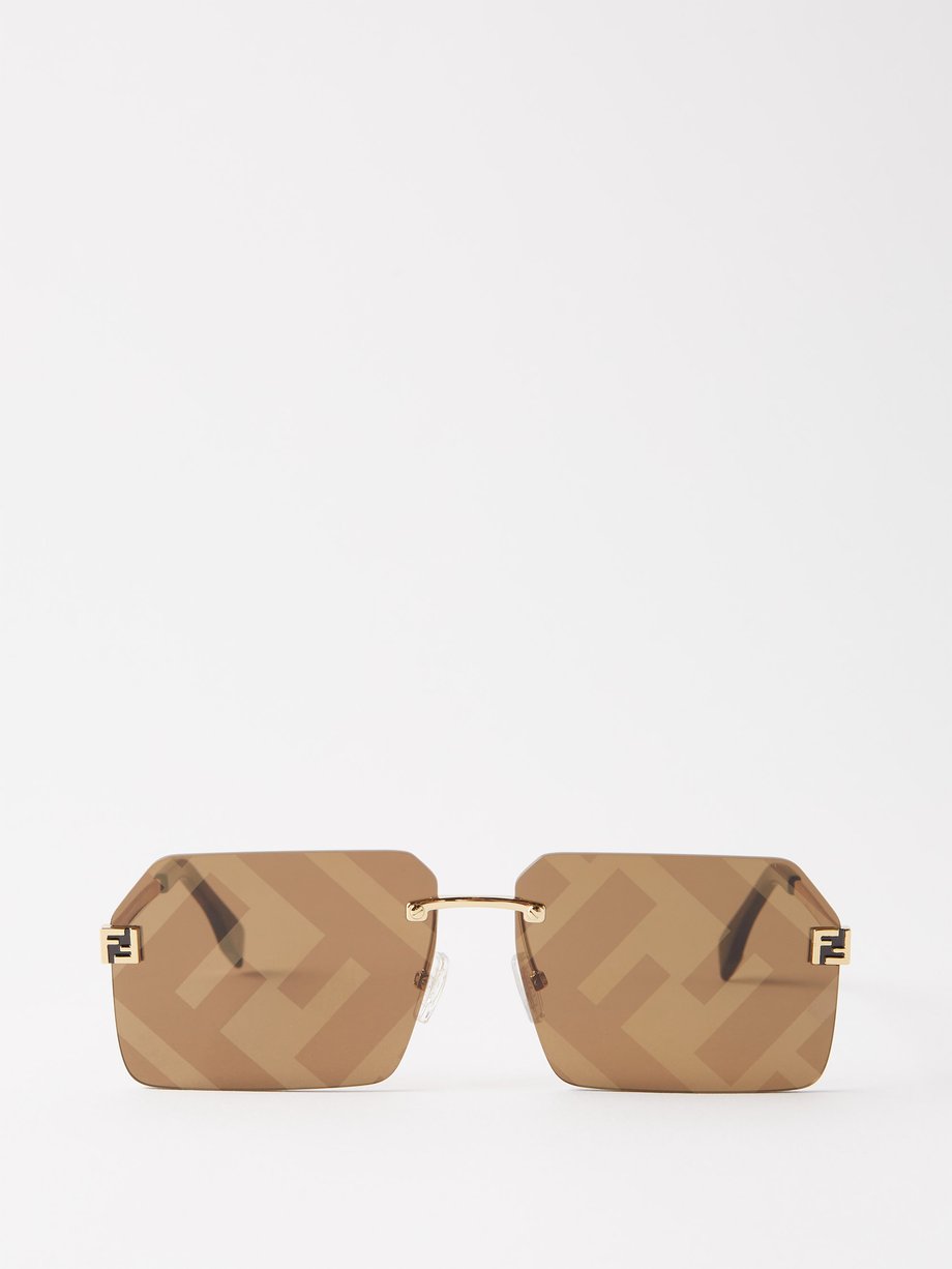 Louis Vuitton Attraction Rimless Mm In Gold | ModeSens