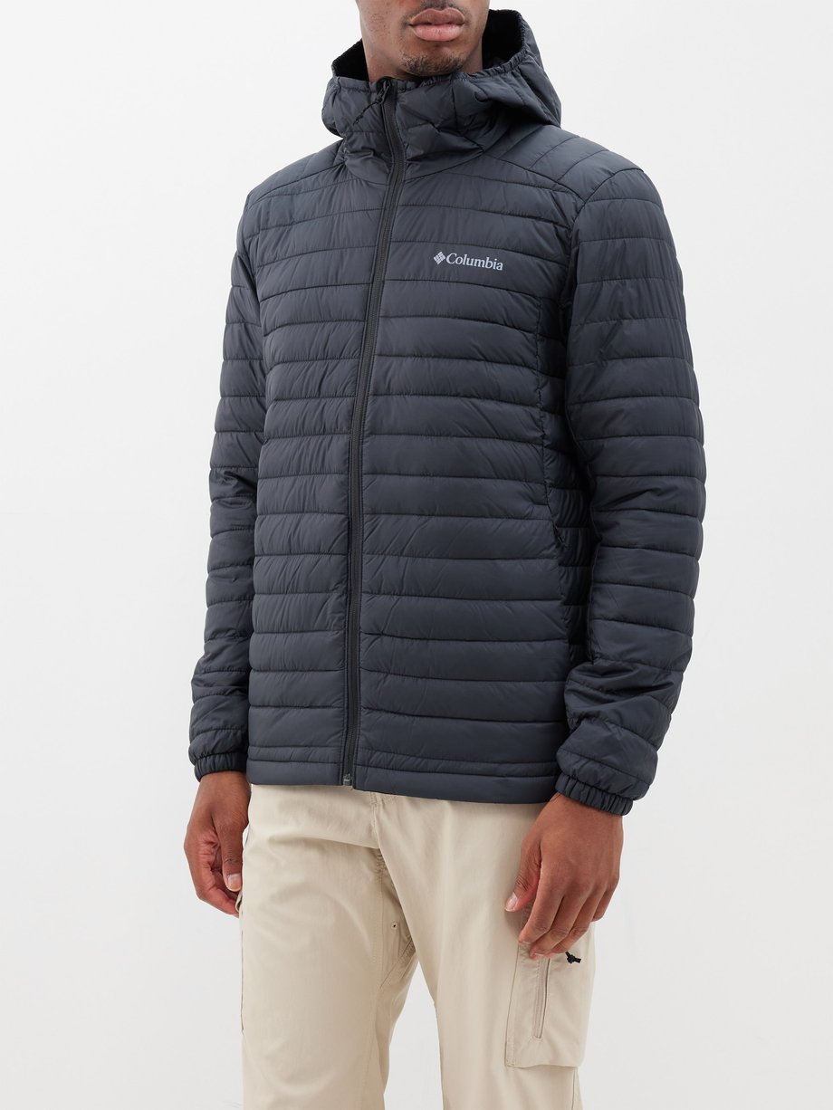 Black Silver Falls padded hooded jacket | Columbia | MATCHES UK