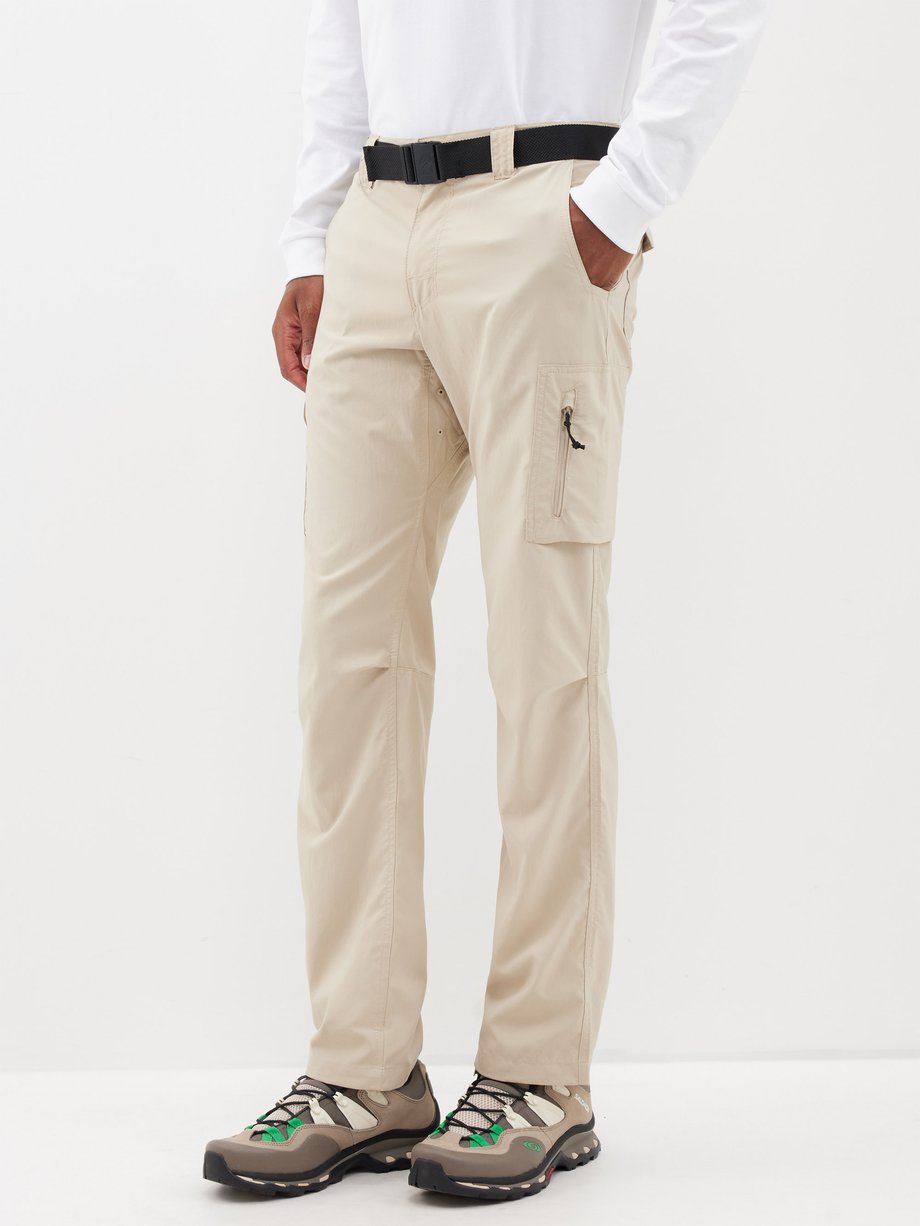 Beige Silver Ridge recycled-fibre cargo trousers, Columbia