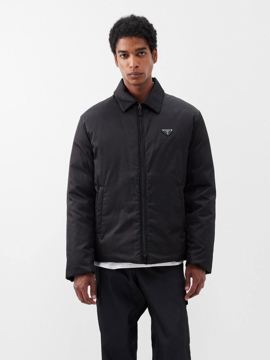 Black Re-Nylon padded coach jacket | Prada | MATCHESFASHION US