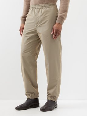 Auralee Finx elasticated-waist gabardine trousers