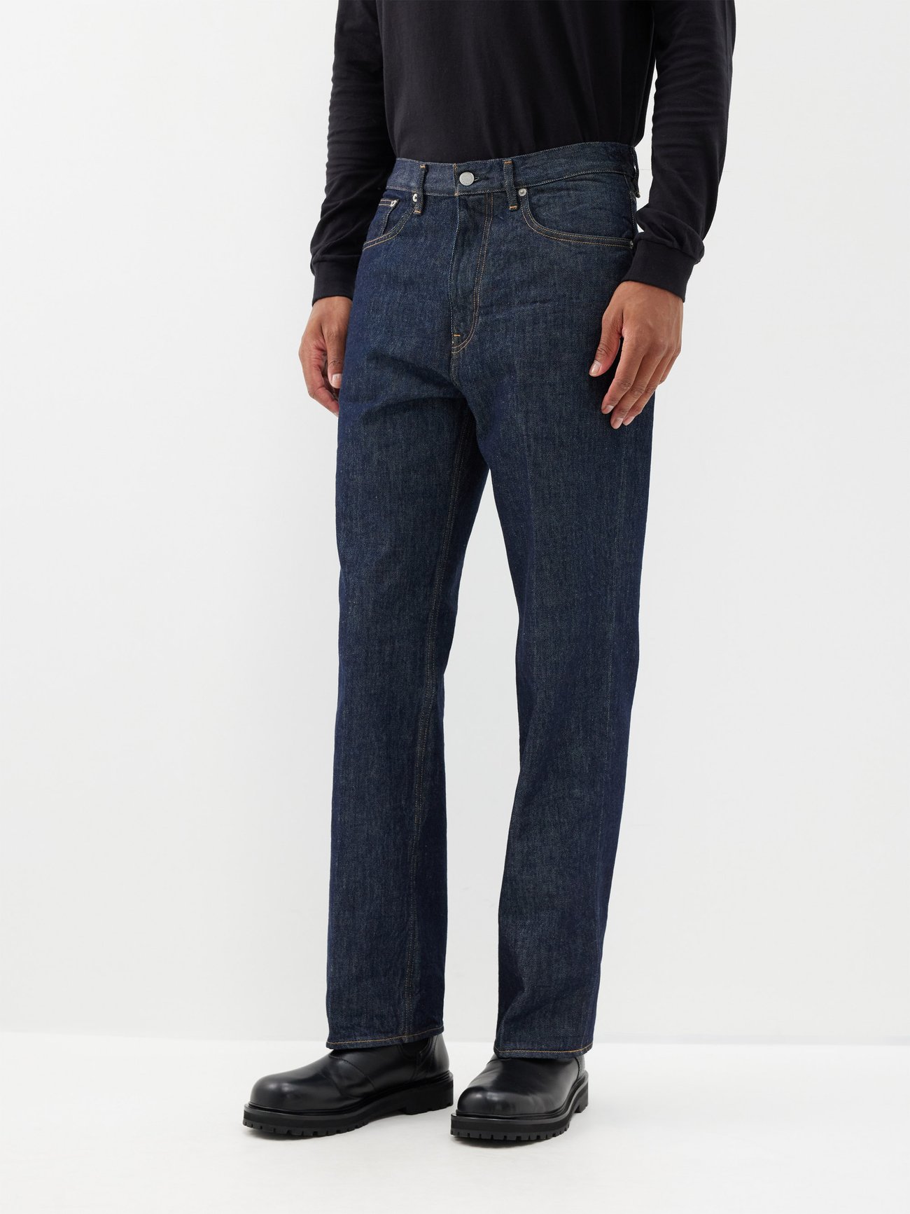 Blue Hard Twist straight-leg jeans | Auralee | MATCHESFASHION UK