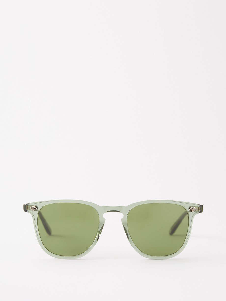 Green Brooks II D-frame acetate sunglasses | Garrett Leight ...