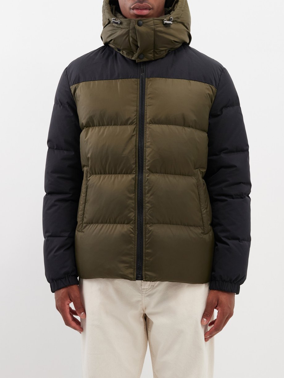Black Shearling-collar shell down-quilted coat | Yves Salomon ...