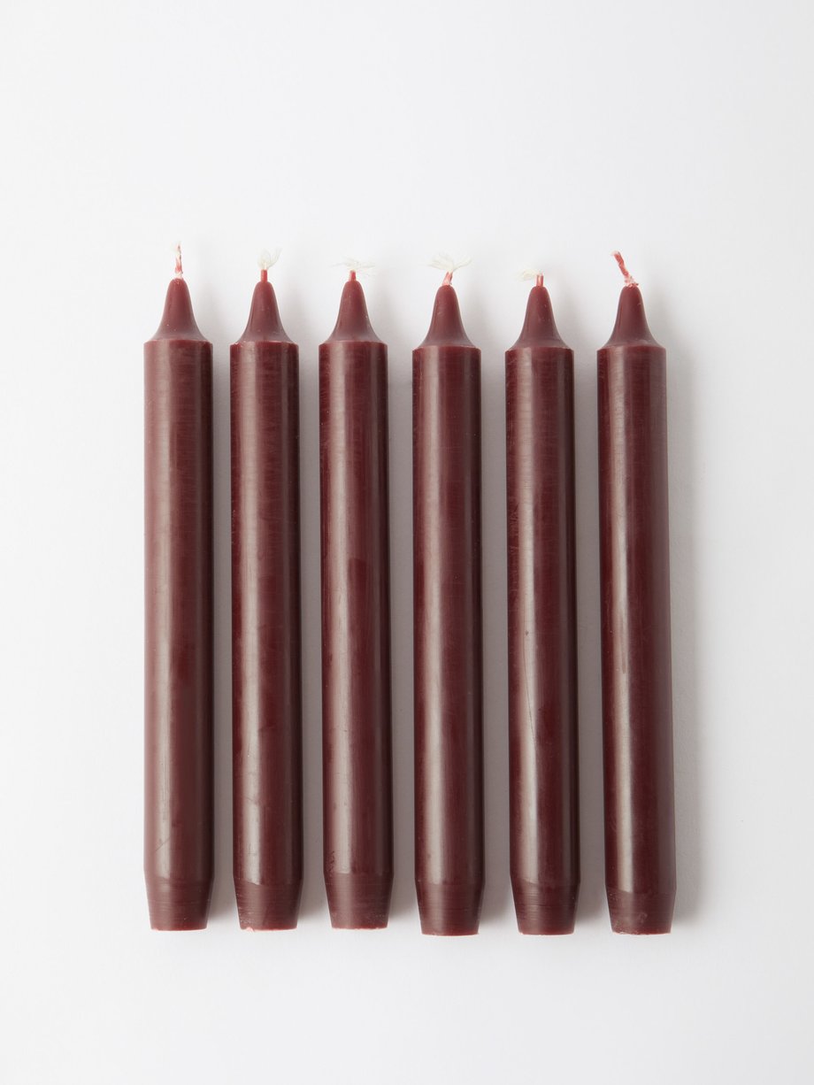 Red Set of six Madeleine tapered candles | Trudon | MATCHESFASHION UK