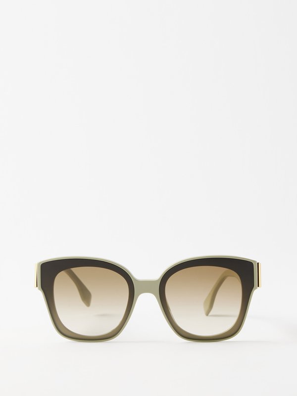 Fendi Eyewear Fendi First oversized square acetate sunglasses