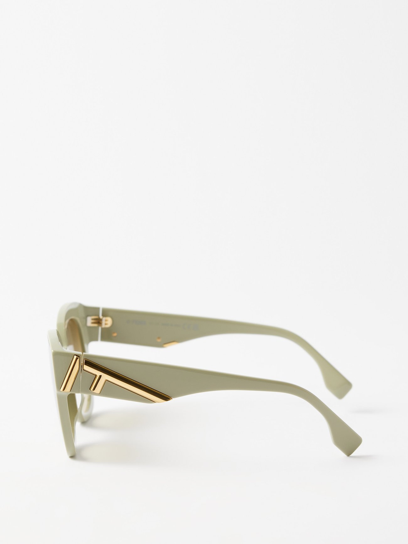 Fendi First oversized square acetate sunglasses