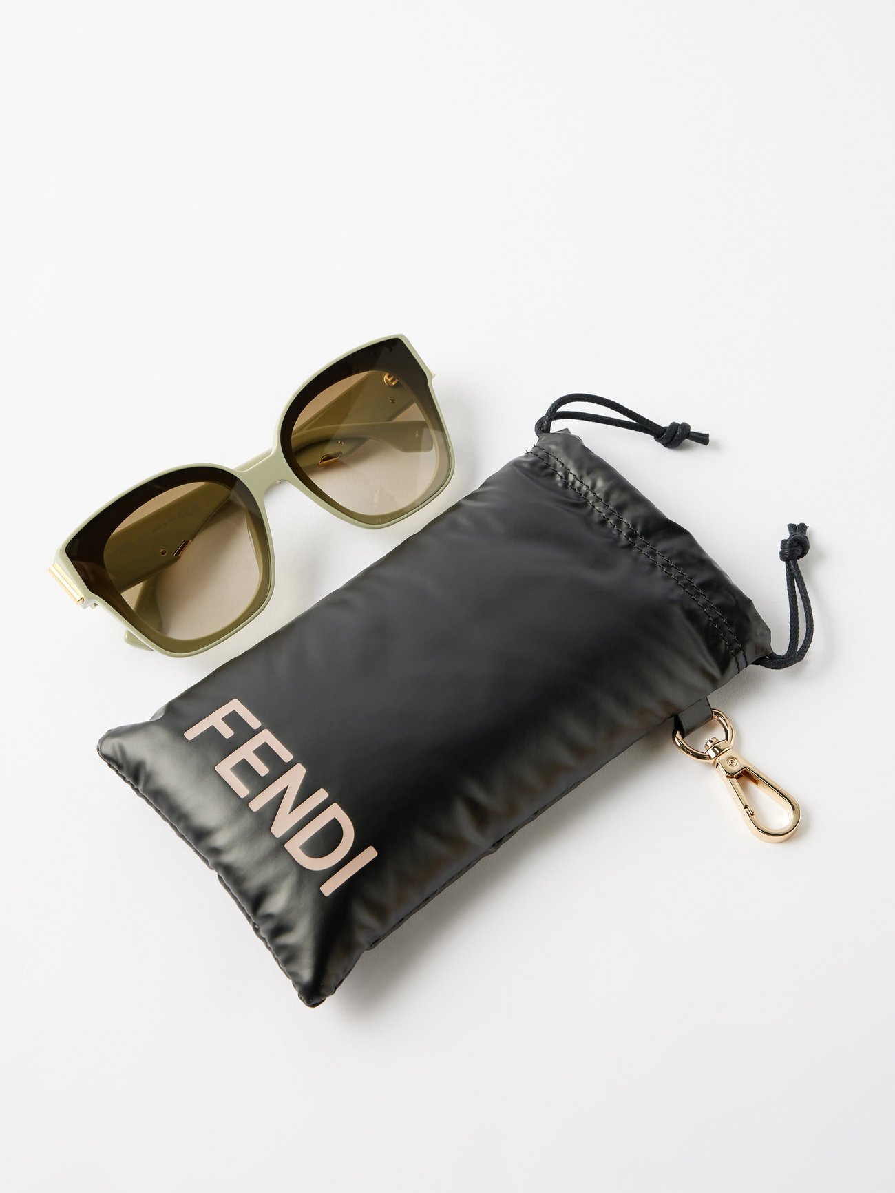 Fendi First oversized square acetate sunglasses