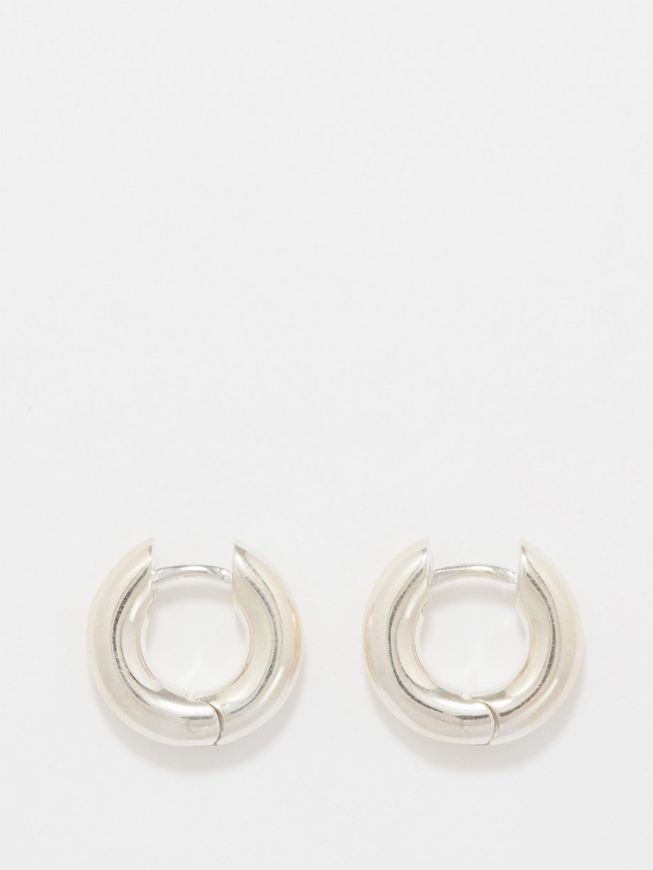 Silver Bagel medium sterling-silver hoop earrings | Sophie Buhai ...