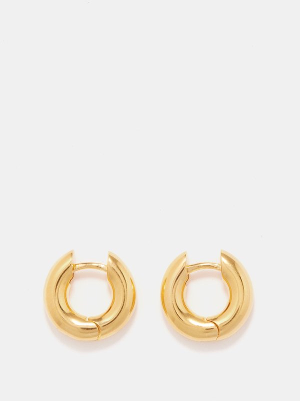 Sophie Buhai Bagel medium 18kt gold-vermeil hoop earrings