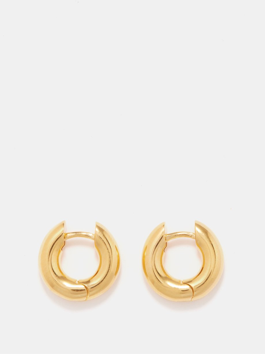 Gold Bagel medium 18kt gold-vermeil hoop earrings | Sophie Buhai 