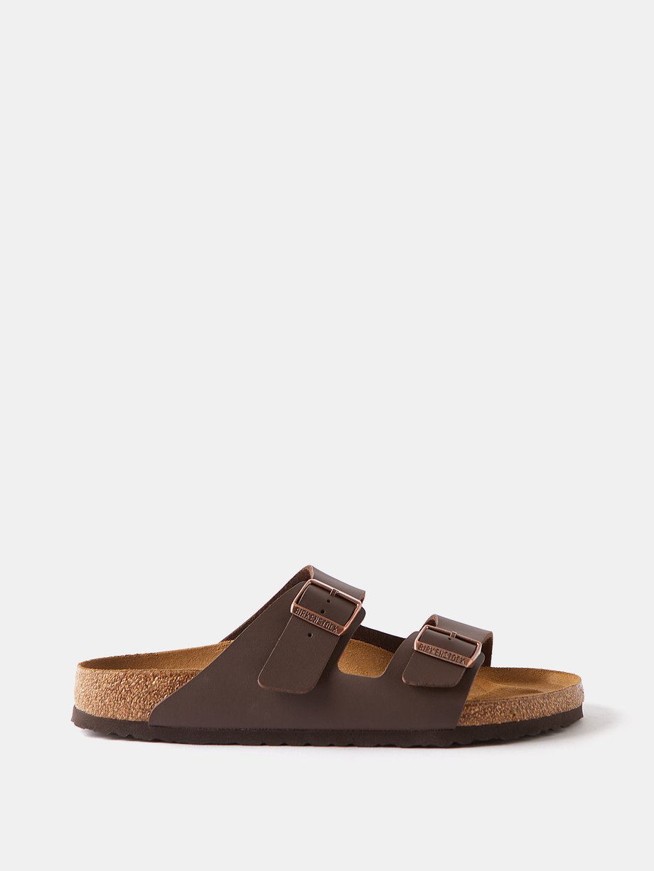 Brown Arizona faux-leather sandals | Birkenstock | MATCHESFASHION AU