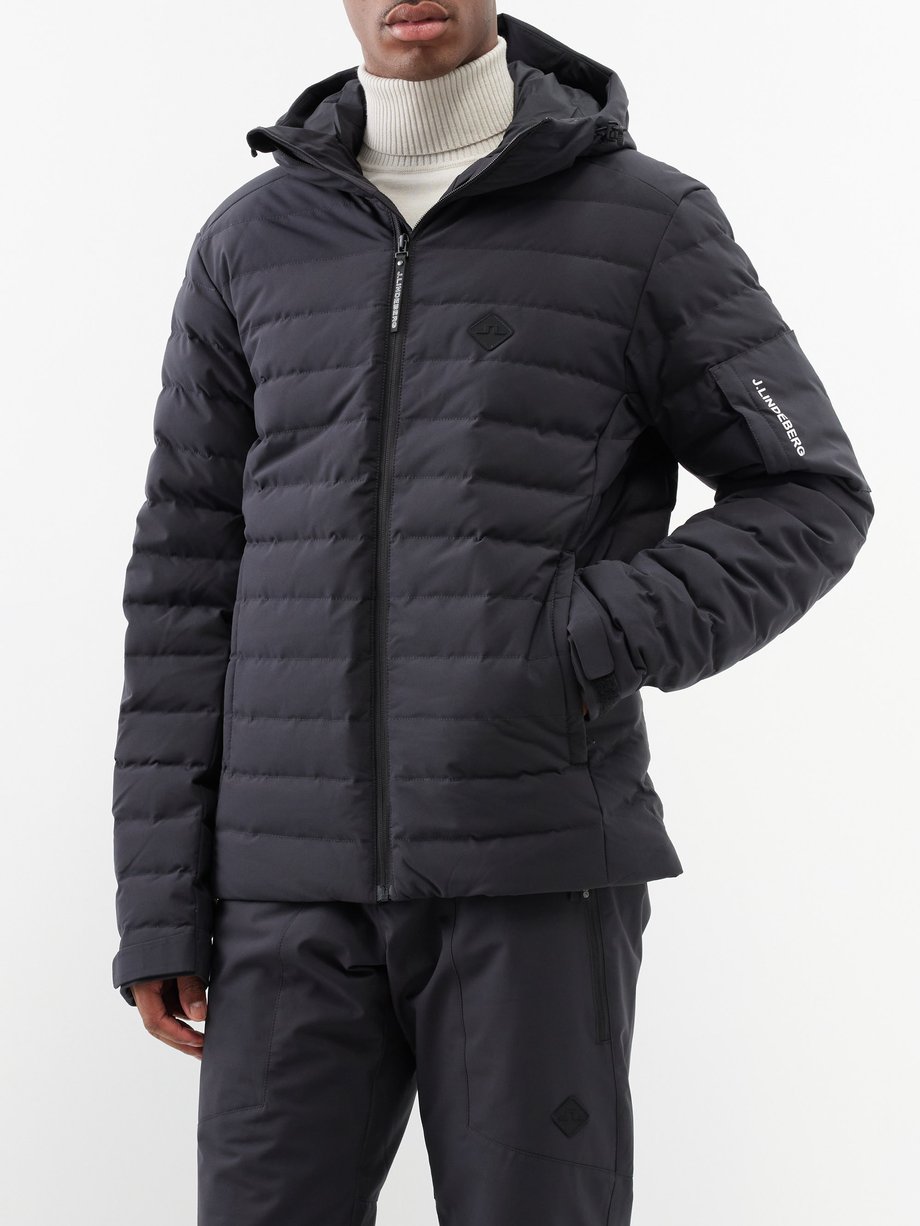Black Thermic quilted down ski jacket | J.Lindeberg | MATCHES UK