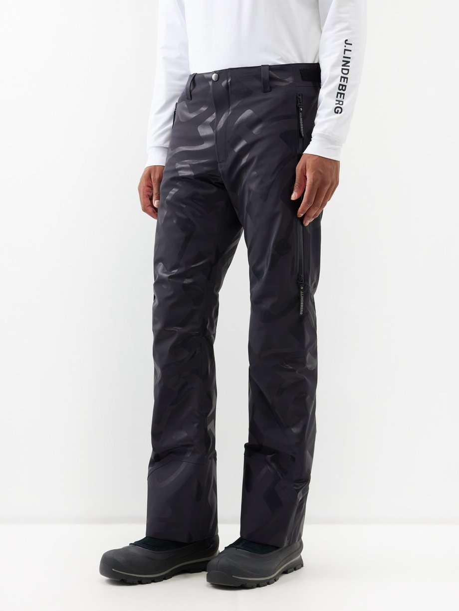 Black Omnia logo-print ski trousers | J.Lindeberg | MATCHESFASHION UK