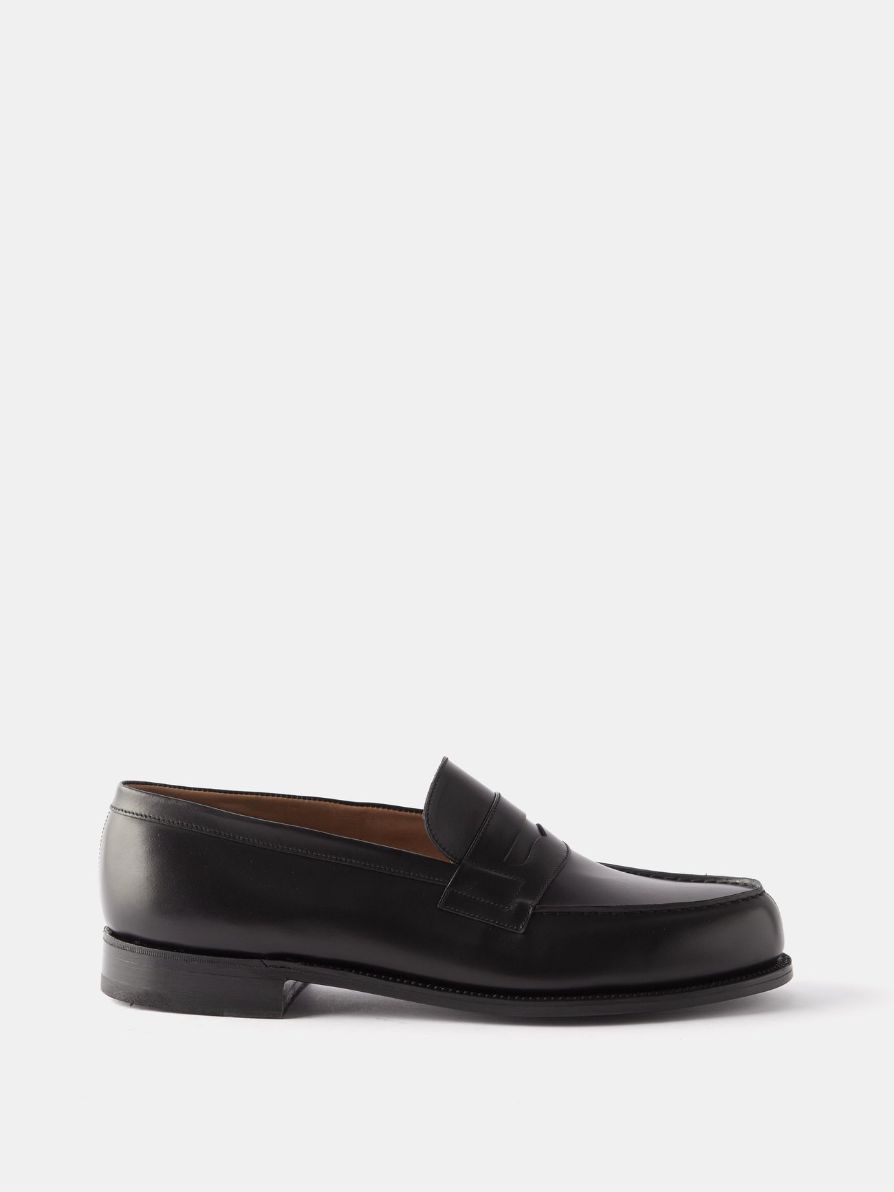 Black 180 leather loafers | J.M. Weston | MATCHES UK
