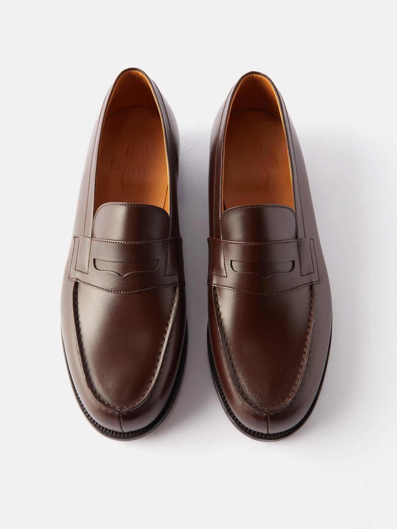 Brown 180 leather loafers | J.M. Weston | MATCHESFASHION US
