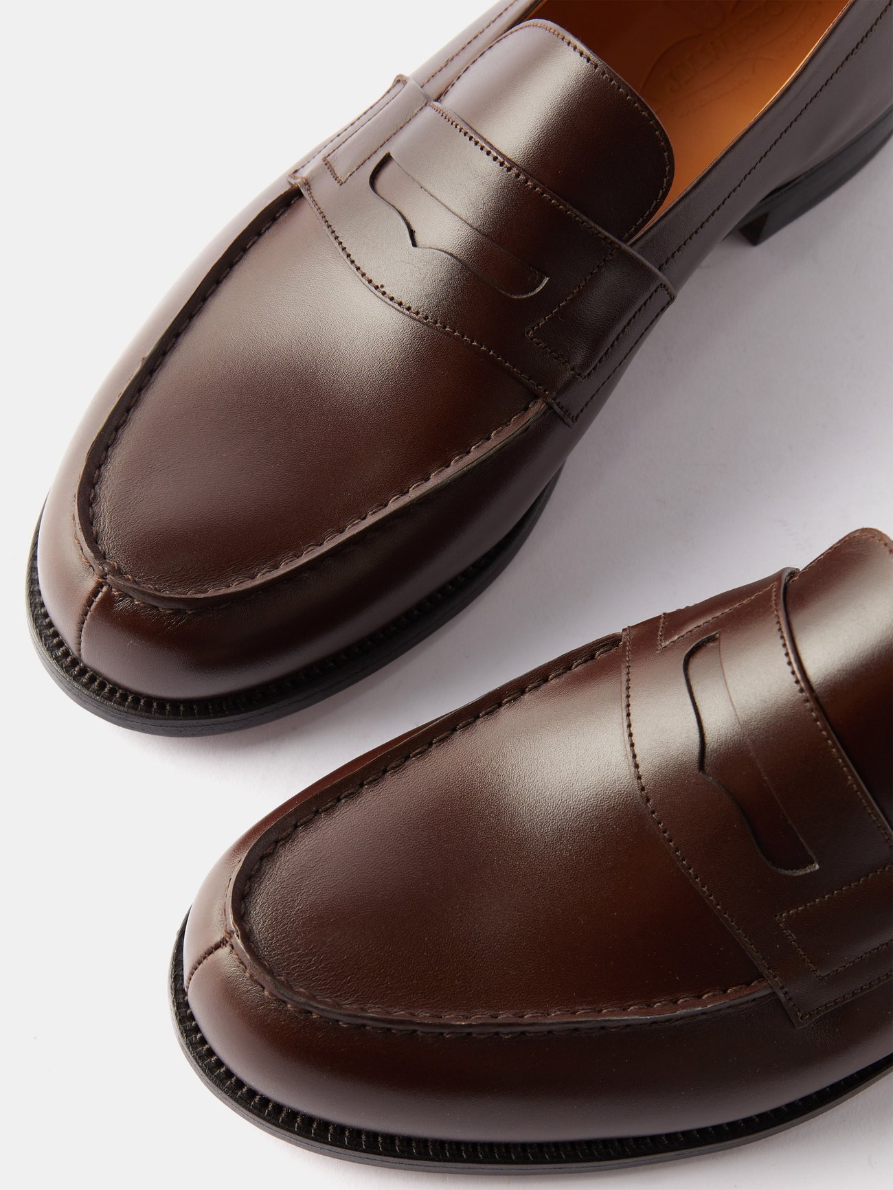 Brown 180 leather loafers | J.M. Weston | MATCHESFASHION UK