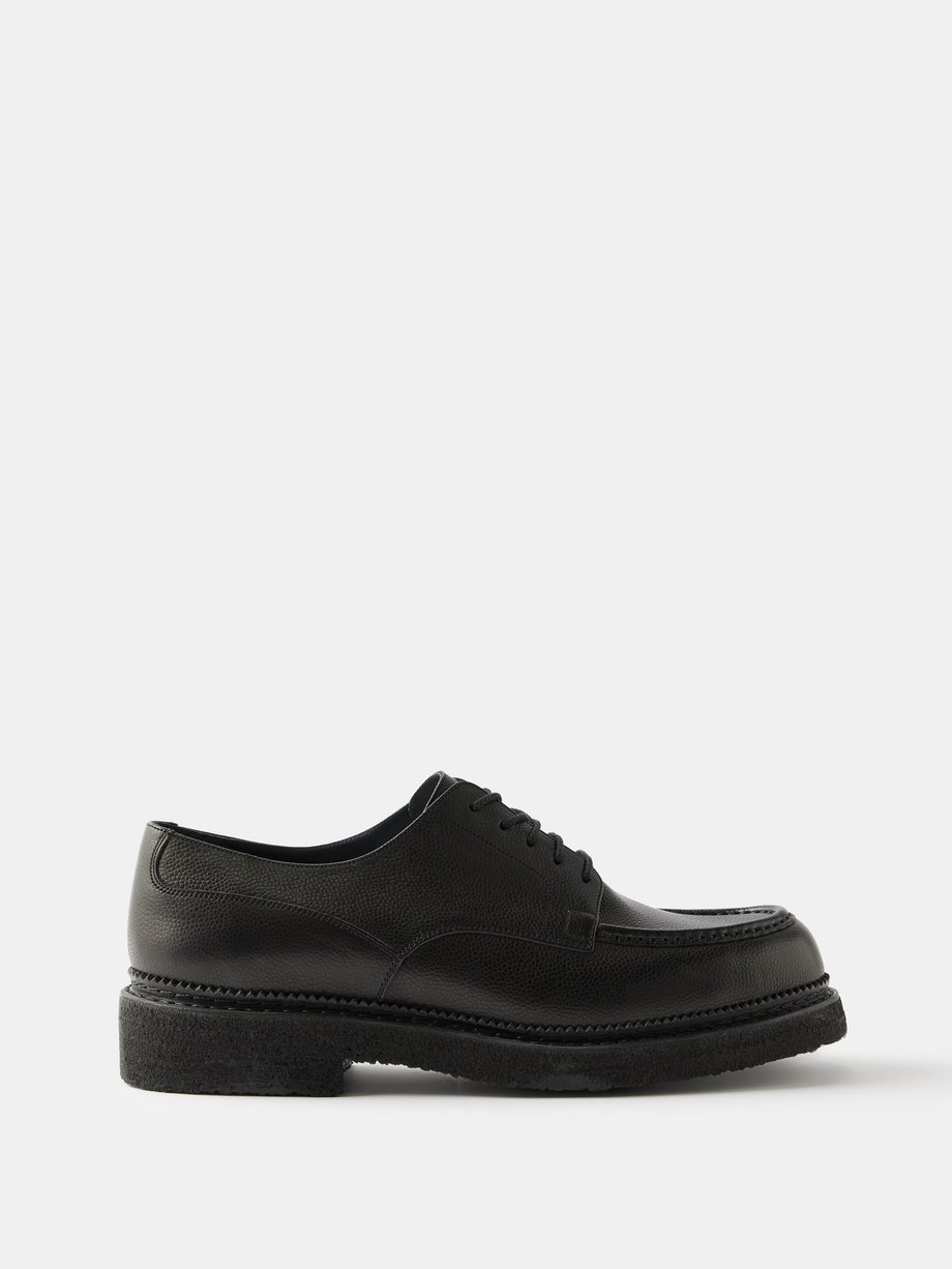 Black Eugene grained-leather Derby shoes | J.M. Weston | MATCHES UK