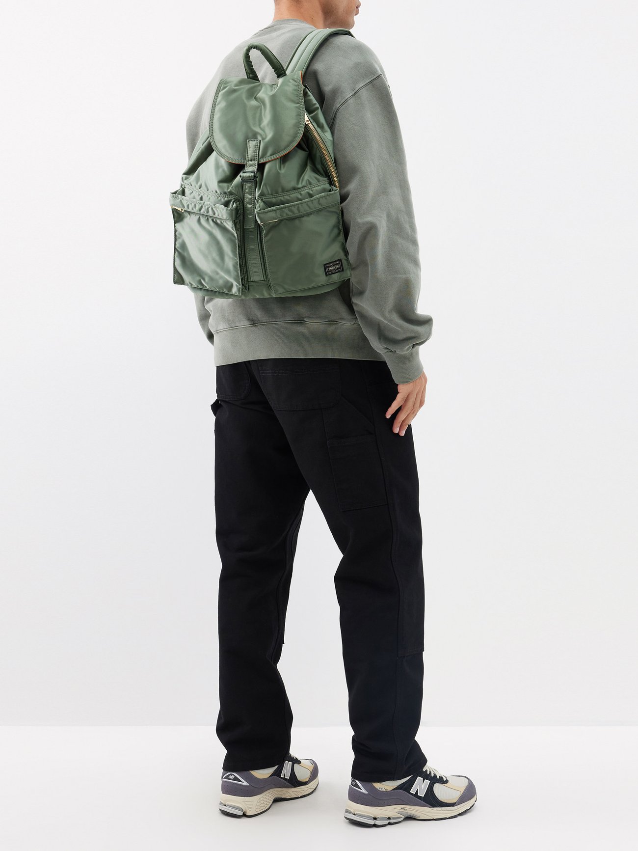 Green Tanker large nylon backpack | PORTER-Yoshida&Co