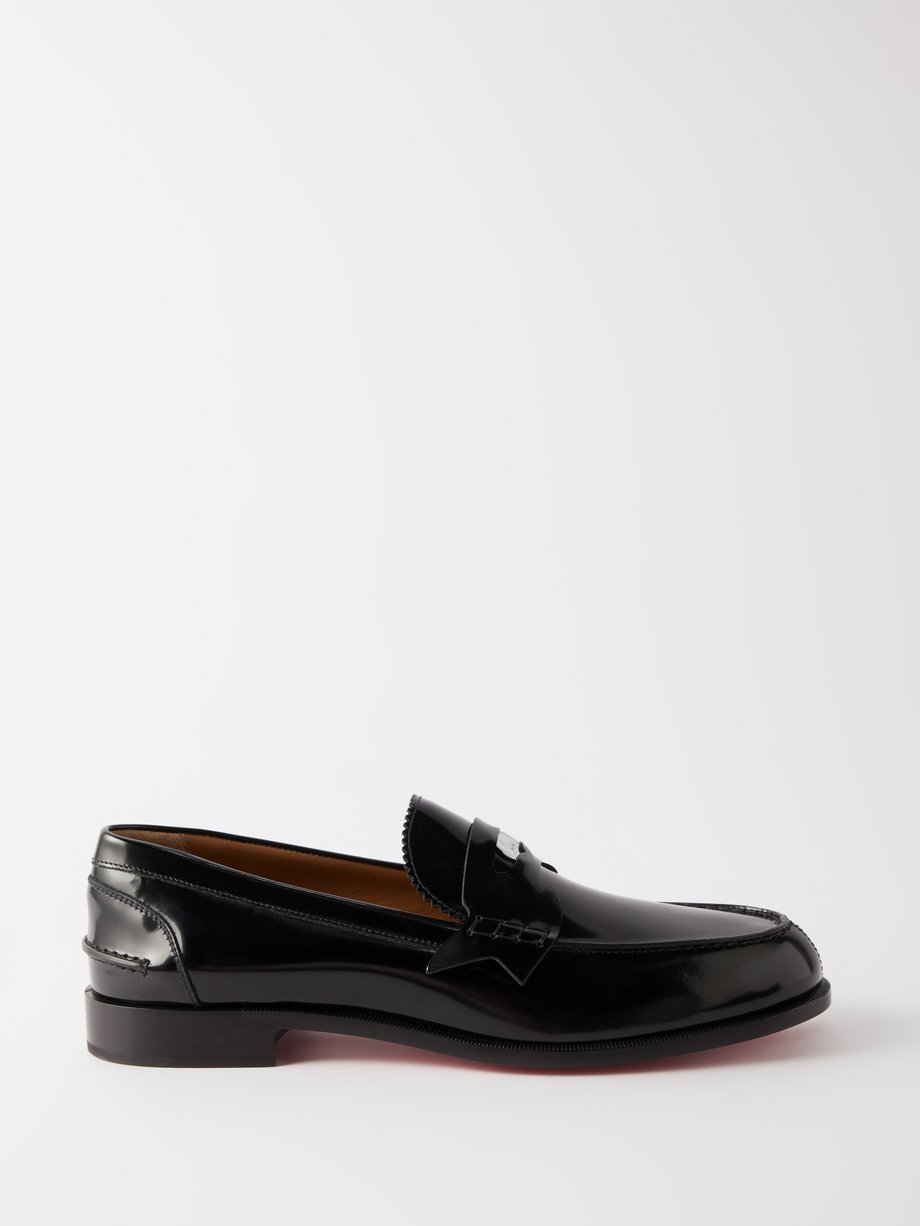 Black Penny patent-leather loafers | Christian Louboutin | MATCHES UK