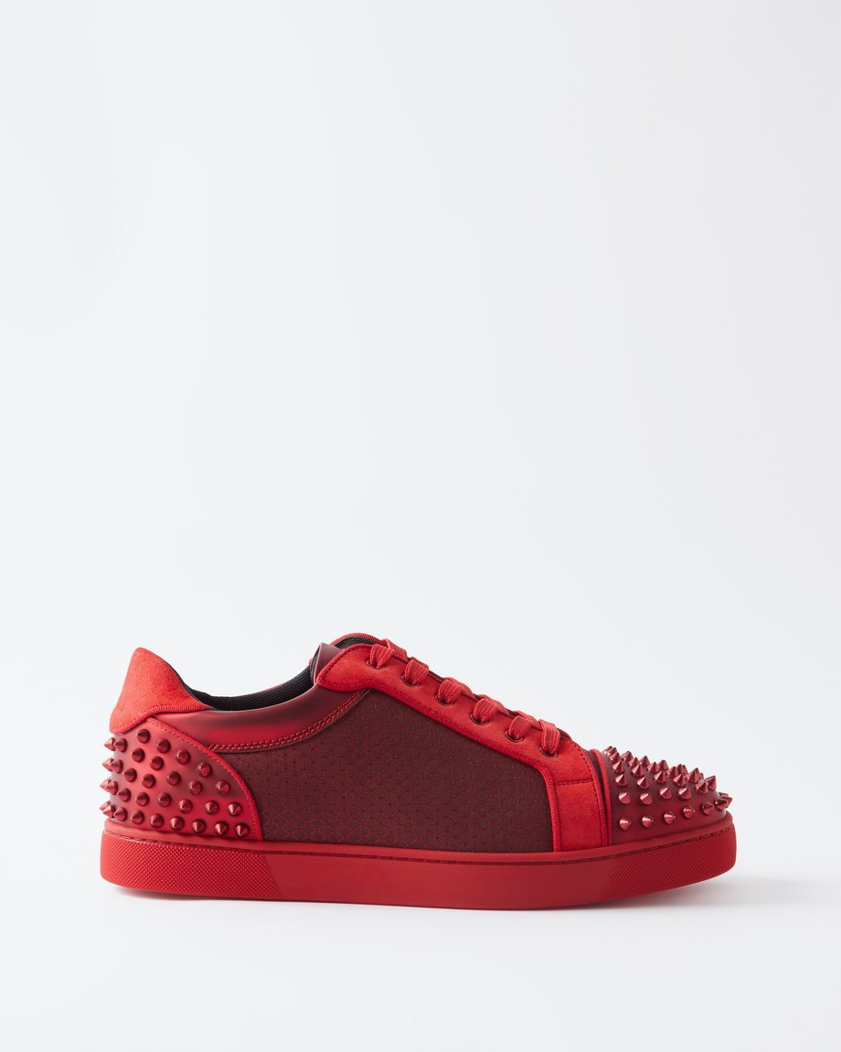 Christian Louboutin Super Pedro Monogram Red Sole Sneakers - Bergdorf  Goodman