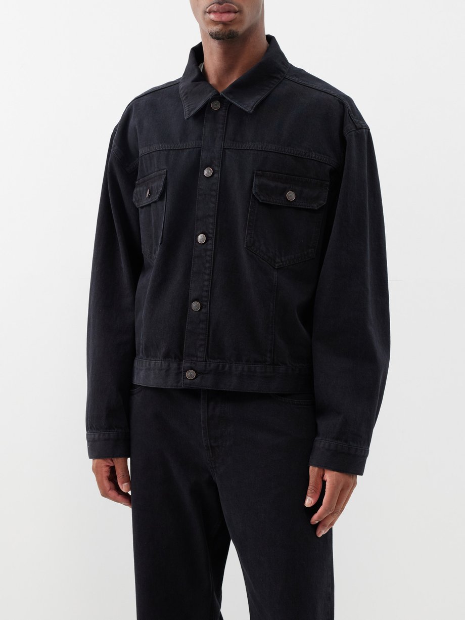 Black Orson stonewashed cotton-denim jacket | The Row | MATCHES UK