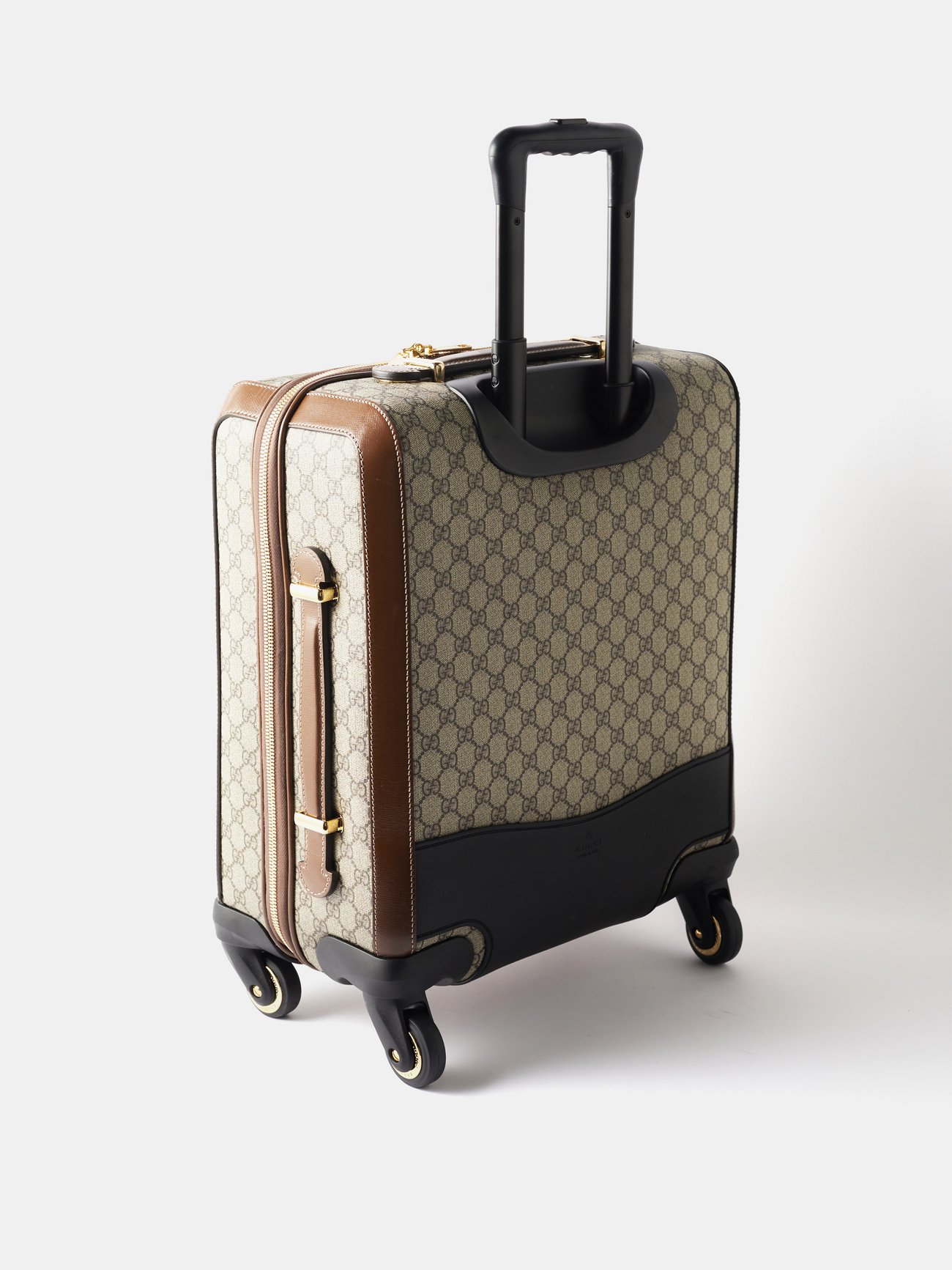 Suitcase Gucci 189754 SUPREME CANVAS INTERLOCKING GG TROLLEY CABIN SUITCASE  Beige Cloth ref.629797 - Joli Closet