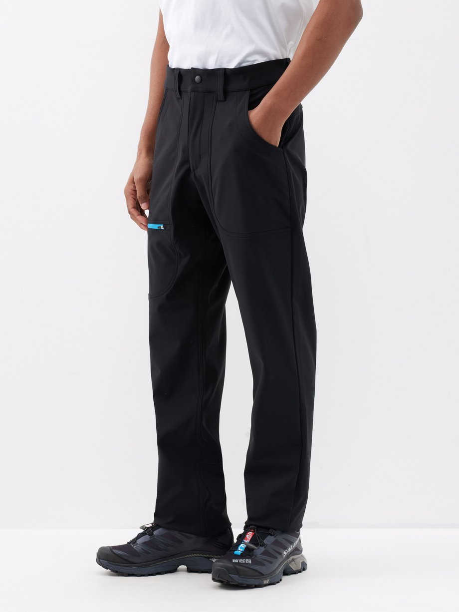 Black Alpine soft-shell trousers | ostrya | MATCHES UK