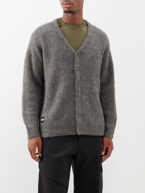 Grey House ribbed-knit wool-blend cardigan, mfpen