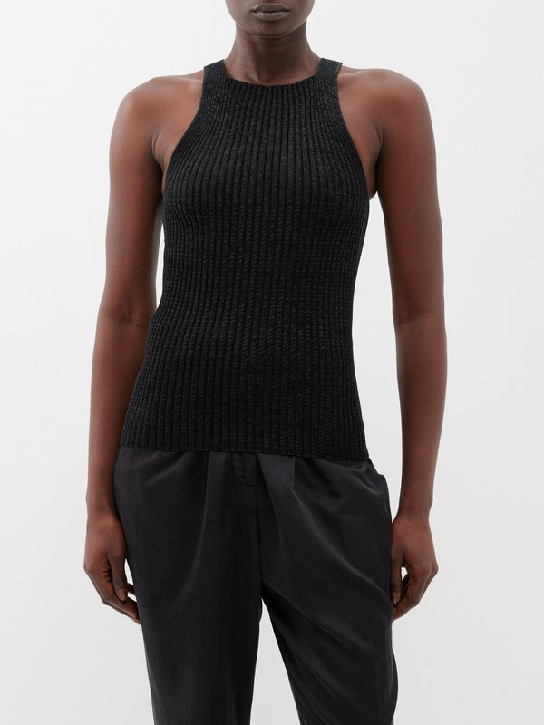 A. Roege Hove (A Roege Hove) Emma ribbed cotton-blend racerback tank top