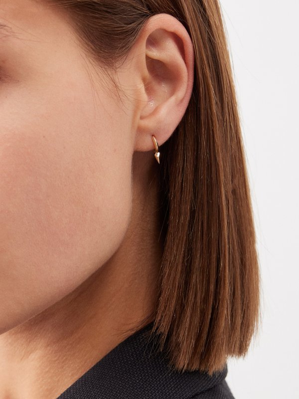 Maria Tash Spike 14kt gold single earring