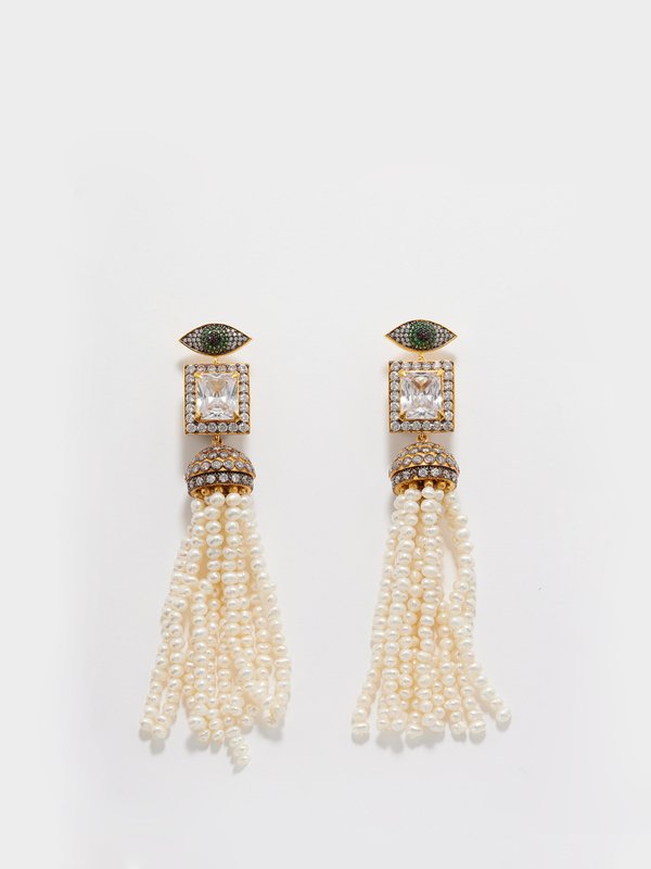 Begüm Khan Magritte 24kt gold-plated earrings