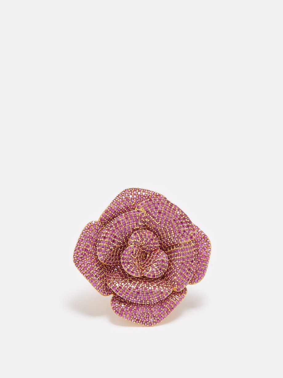 Pink La Rosina 24kt gold-plated ring | Begüm Khan | MATCHESFASHION UK
