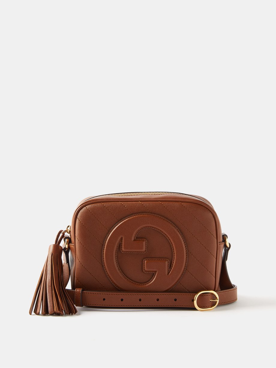 Tan Blondie small leather cross-body bag | Gucci | MATCHES UK