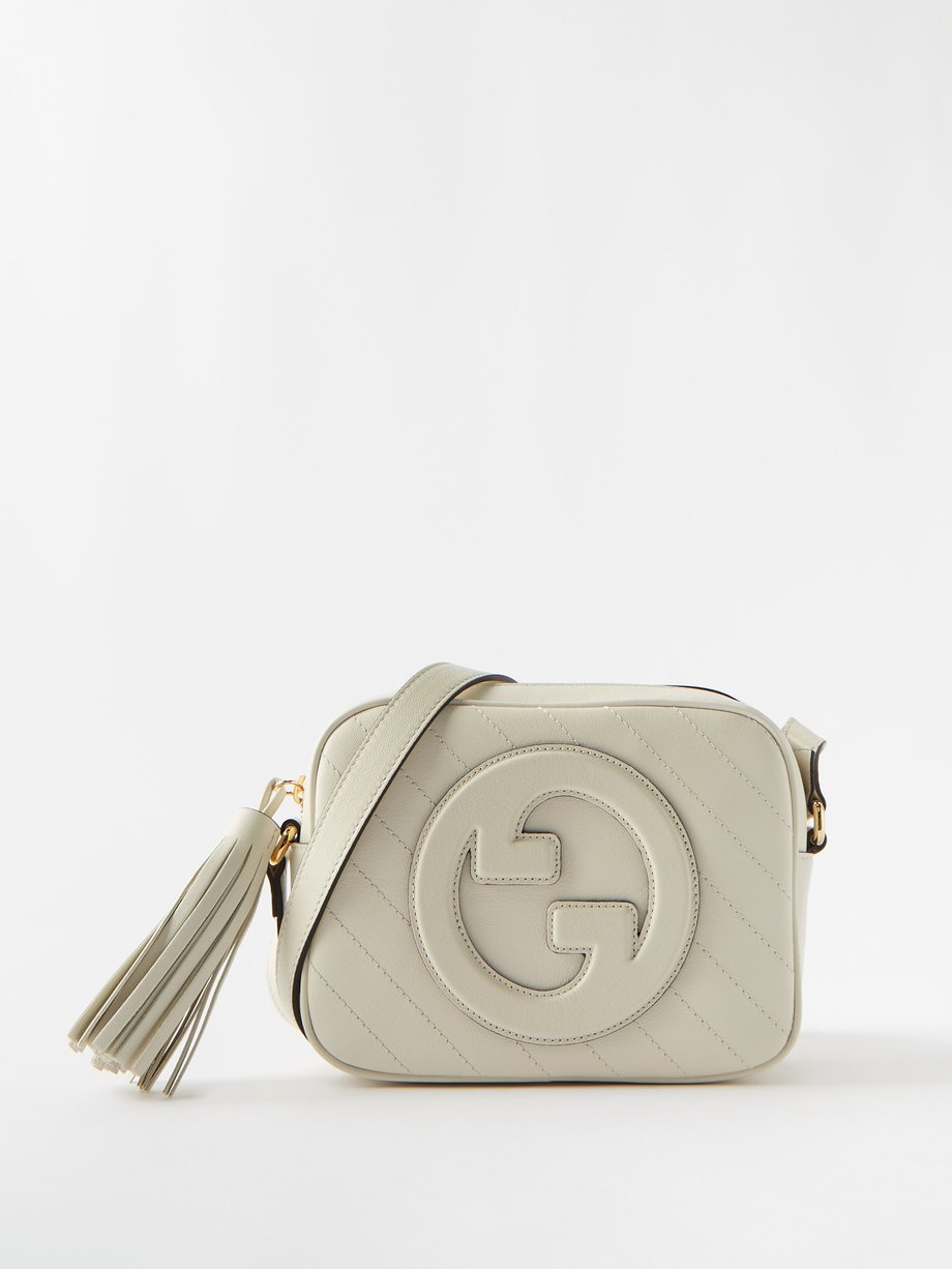 kalligrafi frekvens Annoncør White Blondie leather cross-body bag | Gucci | MATCHESFASHION US