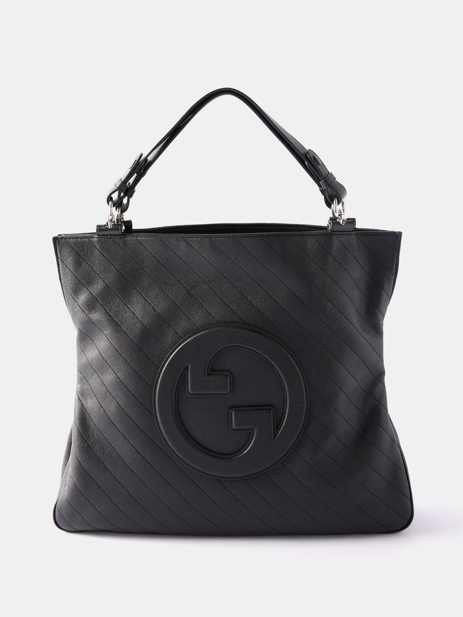 Gucci Blondie large tote bag in black leather