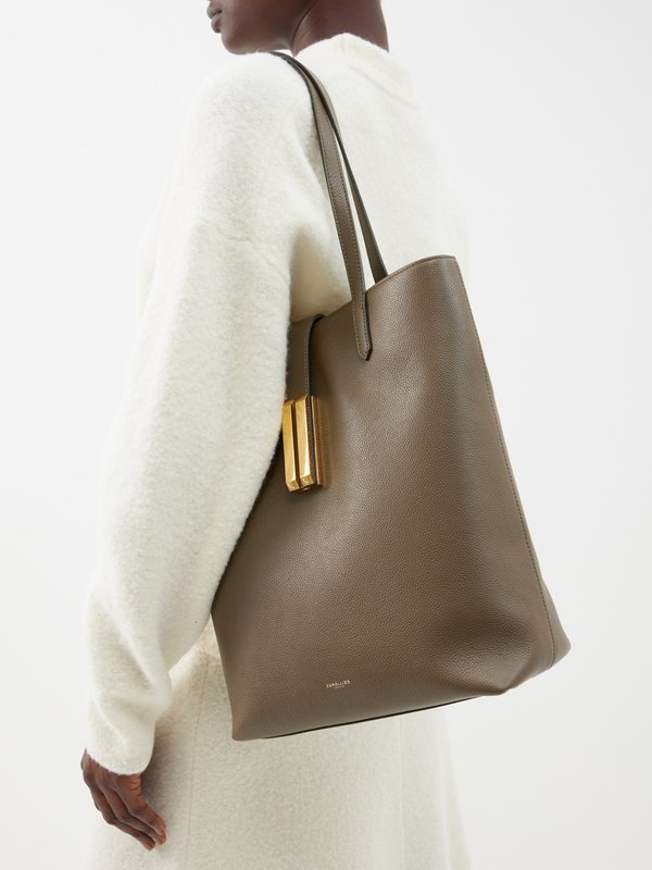 DeMellier Vancouver grained-leather tote bag