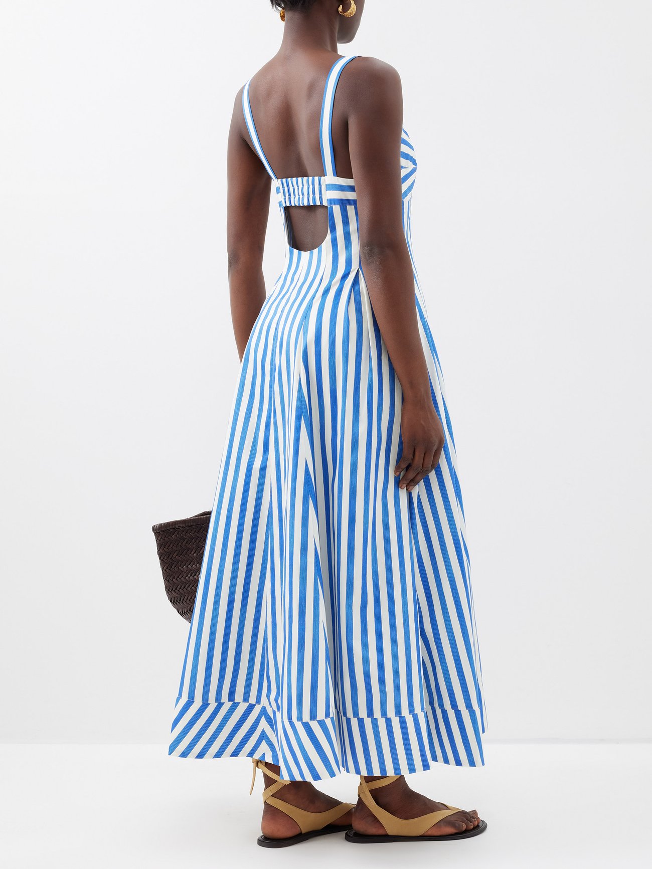 La Ligne Women's Madeline Striped Cotton Dress