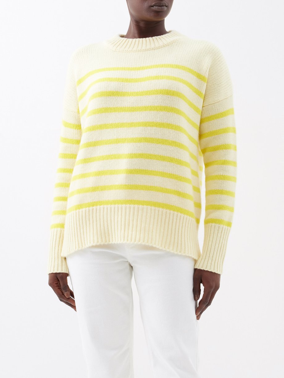 Yellow Marin striped wool-blend sweater | La Ligne | MATCHESFASHION US