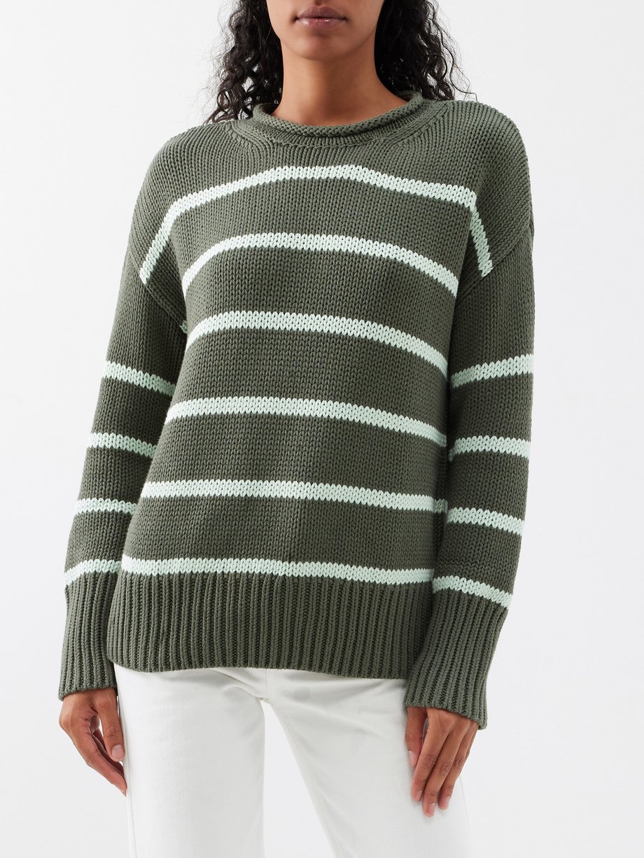 Green Marina knitted cotton sweater | La Ligne | MATCHESFASHION US