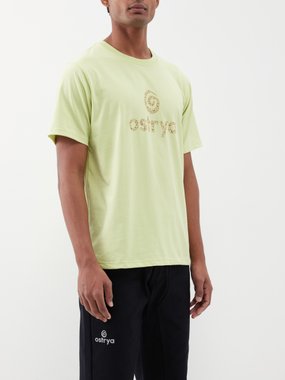 Ostrya ostrya Logo-print cotton-blend T-shirt