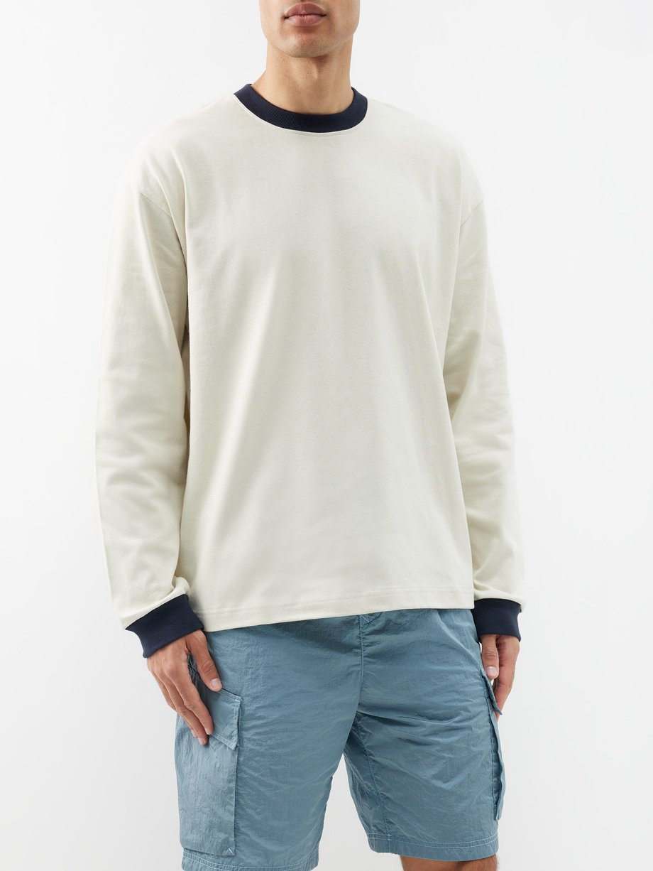 Neutral Marina logo-print cotton-jersey T-shirt | Stone Island | MATCHES UK