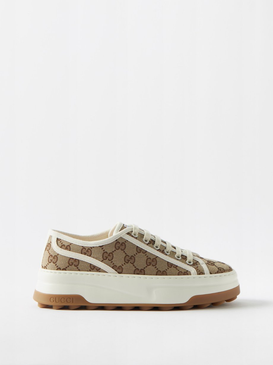 Vaccineren functie Sympton Brown Chunky-sole GG-canvas trainers | Gucci | MATCHESFASHION US