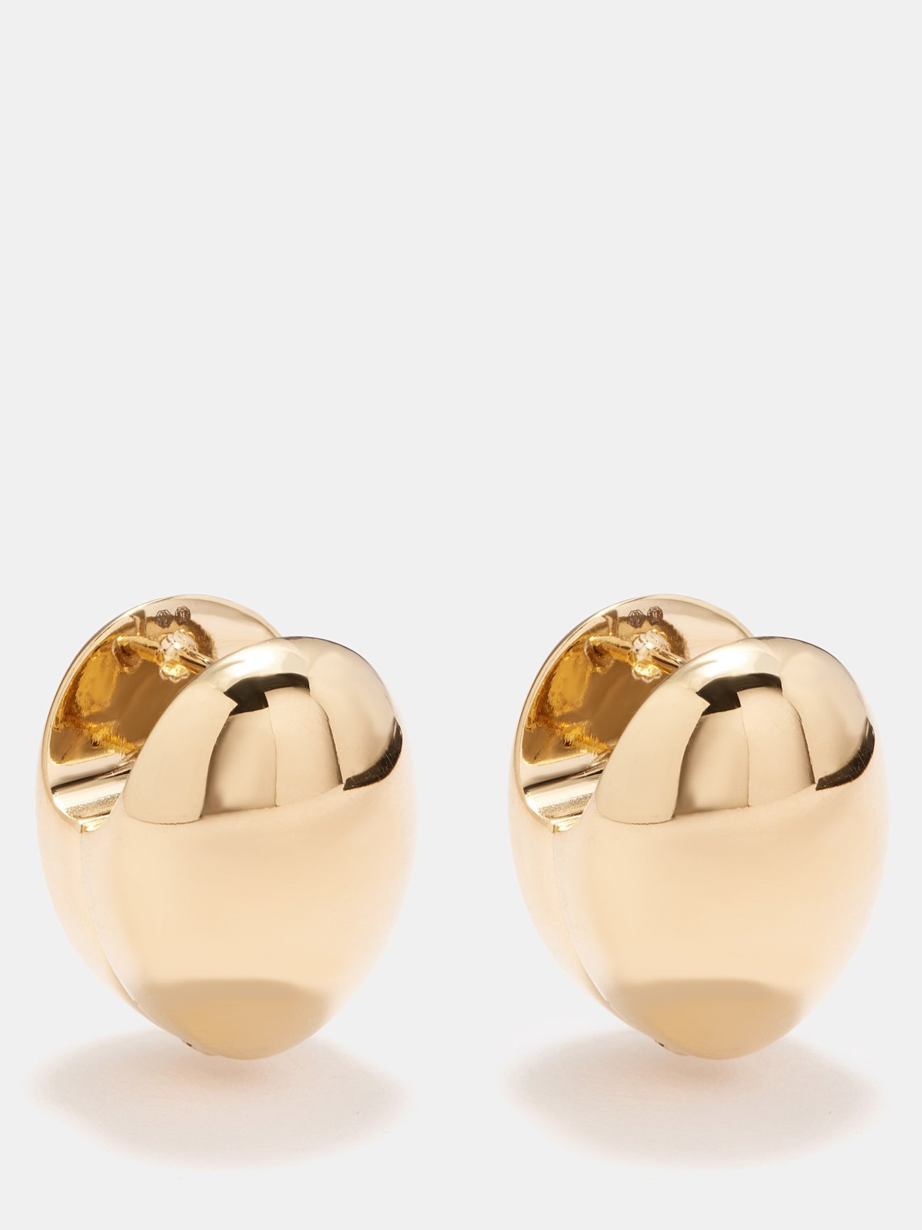 Gold Dome gold-plated drop earrings | Bottega Veneta