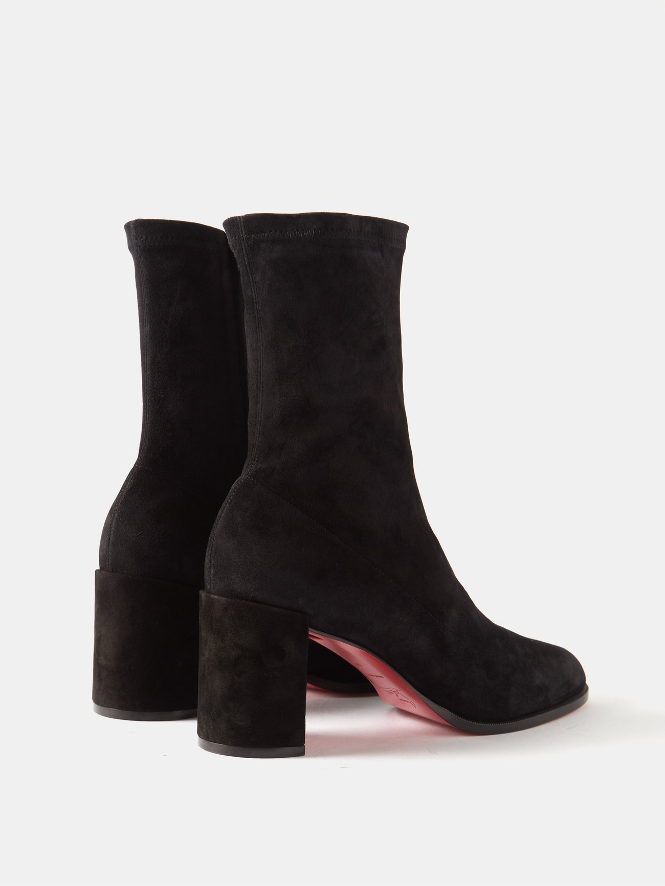 Christian Louboutin  Stretchadoxa 70 black suede ankle boots