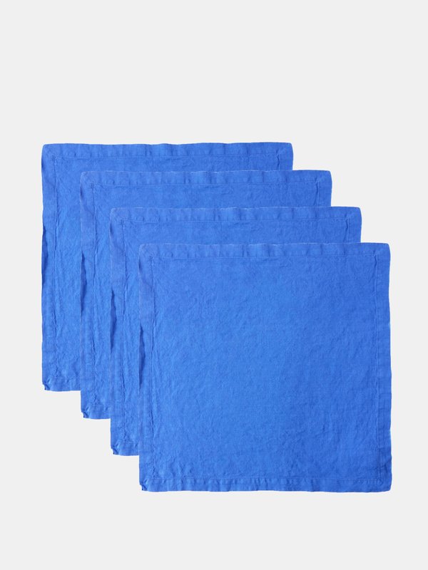 Tekla Set of four linen napkins