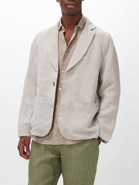 Marané Boda unstructured linen blazer