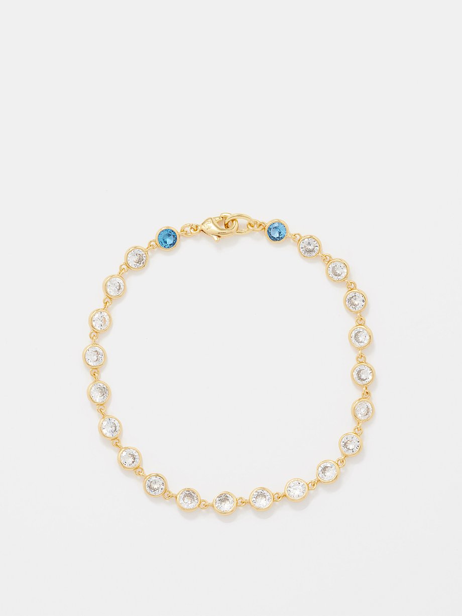 Gold Dia cubic zirconia & gold-plated bracelet | Roxanne Assoulin ...